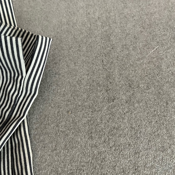 [US8T]Chico’s Striped Black and White Ankle Pants Career - Picture 7 of 10